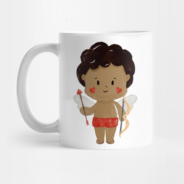 Cute Valentines day Angel Cupid by MutchiDesign